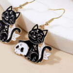 cercei skull decor cat