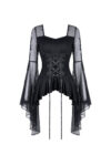 bluza gotica neagra adrienne