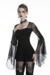 bluza gotica neagra adrienne