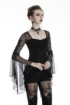 bluza gotica neagra adrienne