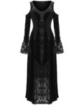 rochie neagra gotica persephone