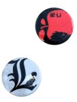 Set 2 insigne death note anime carnetul mortii